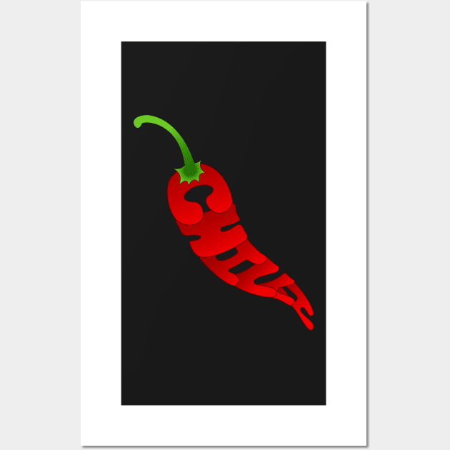 Chilli Wall Art by blurryfromspace